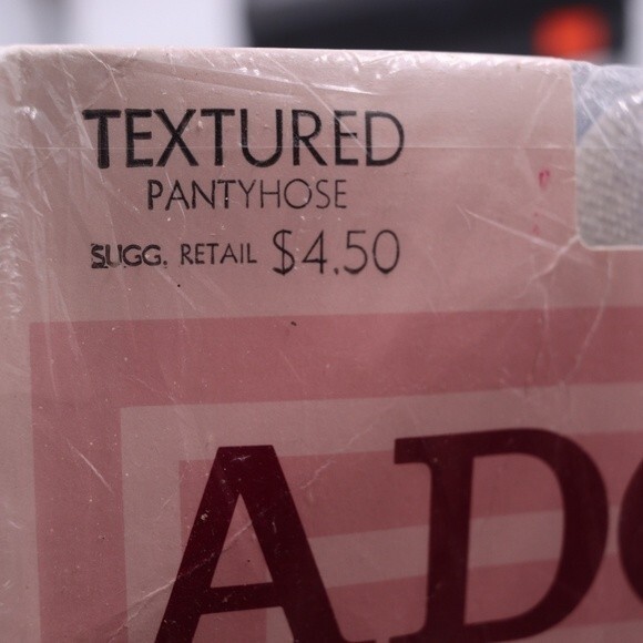 Adolfo Vintage Panty Hose Gray Stars Sandal Foot - Picture 7 of 11